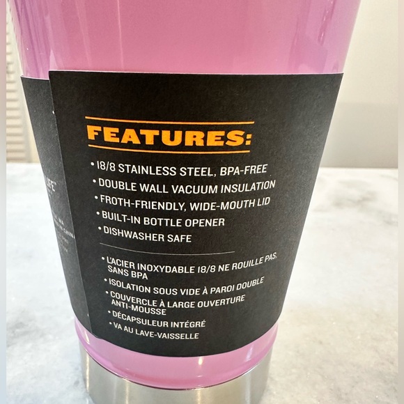 Stanley Stainless Steel 16oz Beer Pint with Built-In Bottle Opener Tumbler - Picture 6 of 9